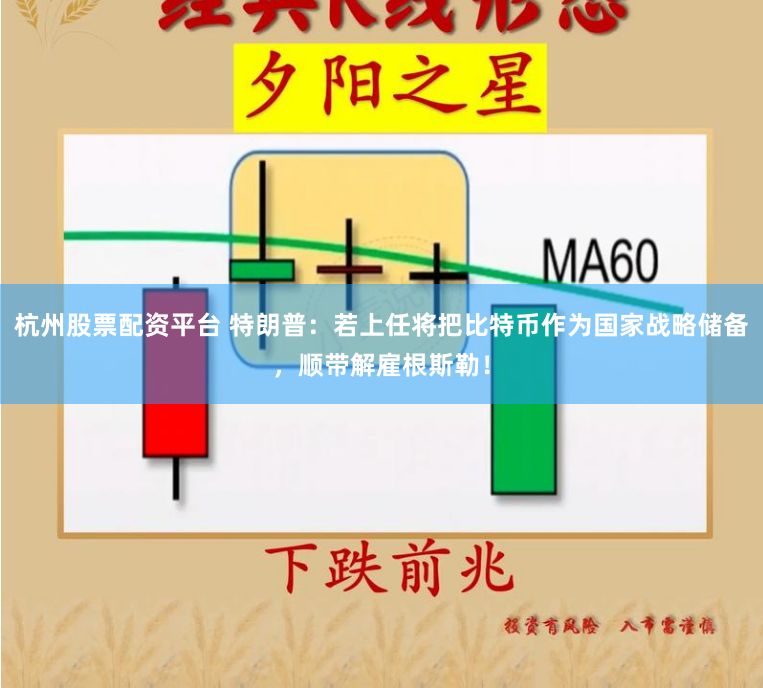 杭州股票配资平台 特朗普：若上任将把比特币作为国家战略储备，顺带解雇根斯勒！